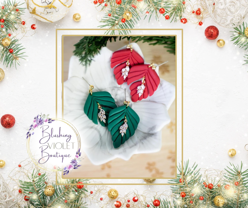 Festive & fancy clay earrings
