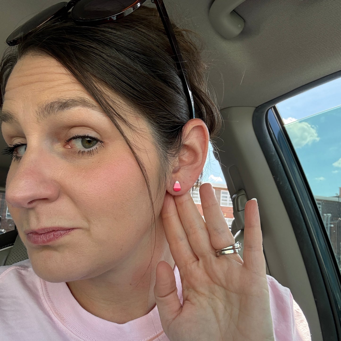 Halloween Stud clay earrings