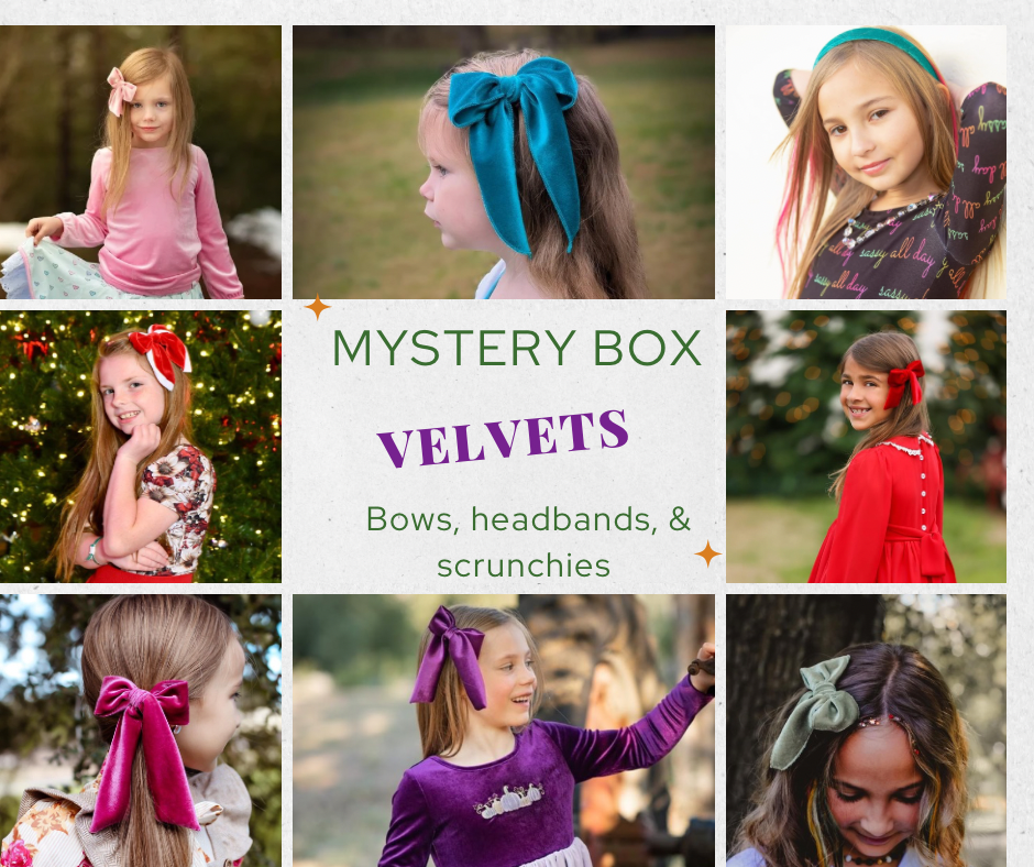Mystery Box Velvet bows & accessories