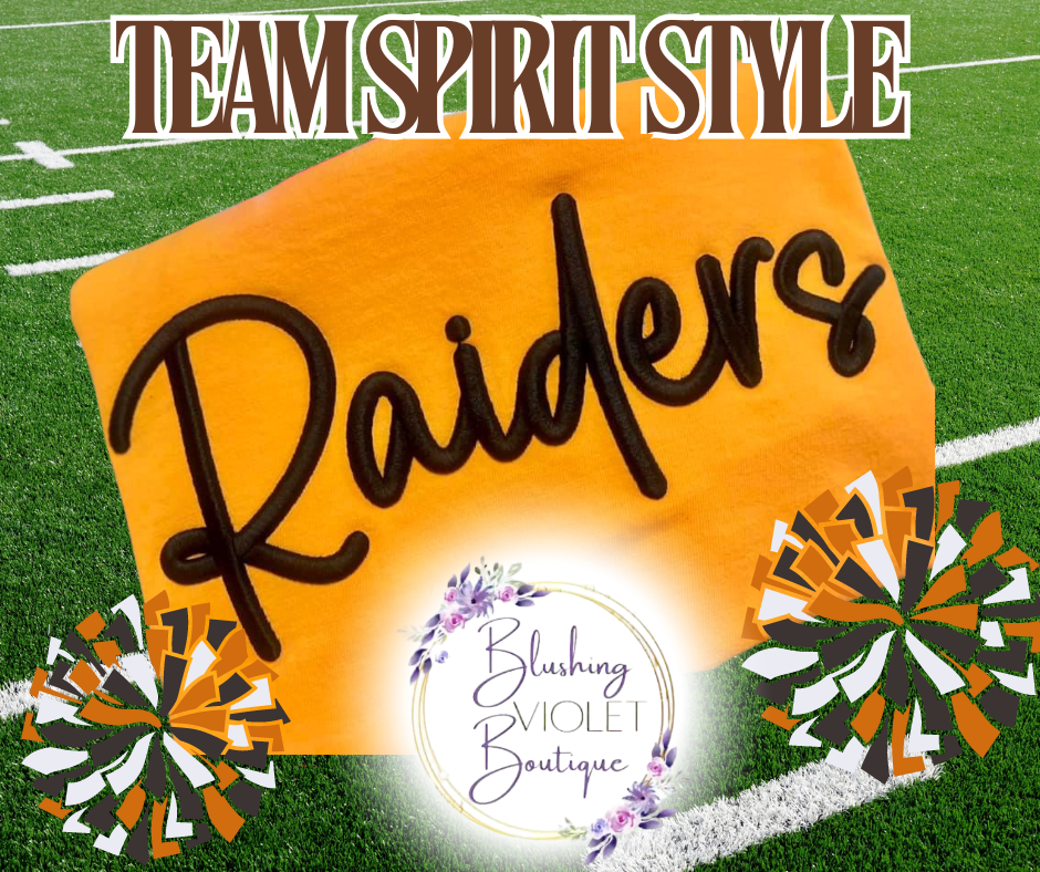 Custom Team puff embroidery