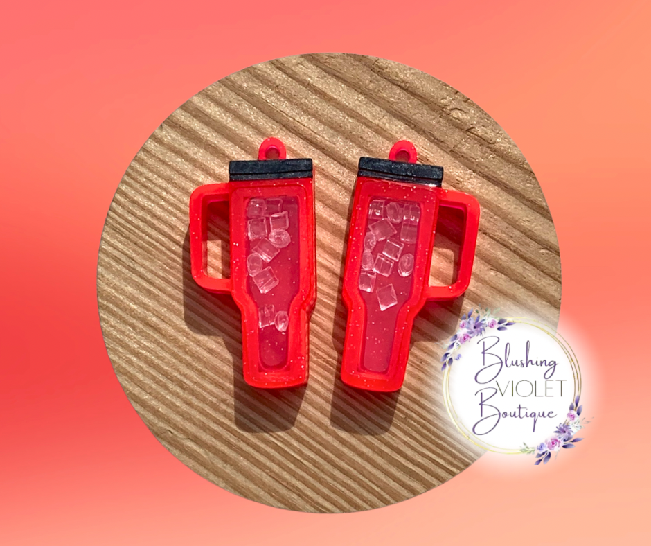 Tumbler shaker earrings