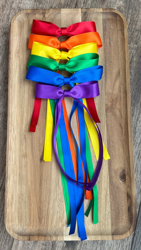 Primary Rainbow satin Dainty Taylors