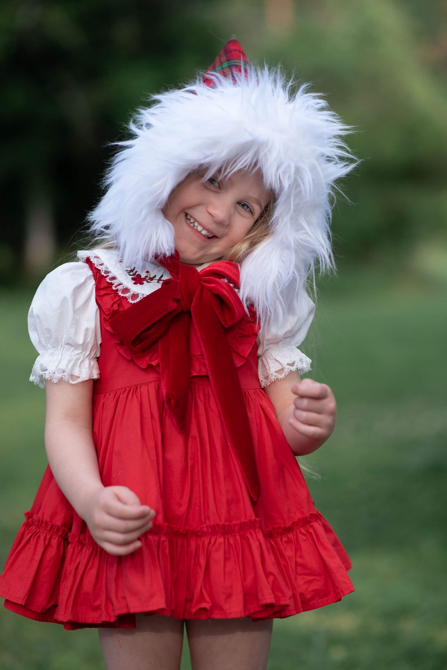 Jingle Bell Surprise Reversible Pixie Bonnet