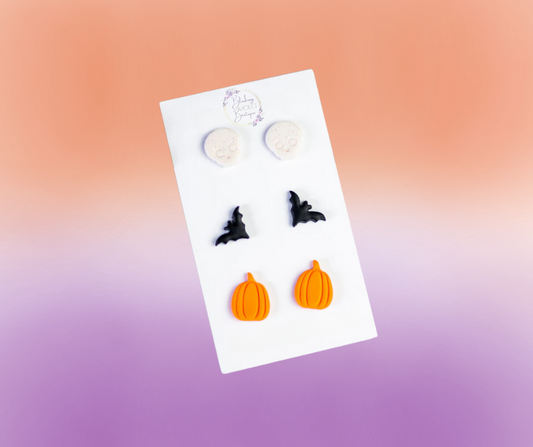 Halloween stud set Clay earrings