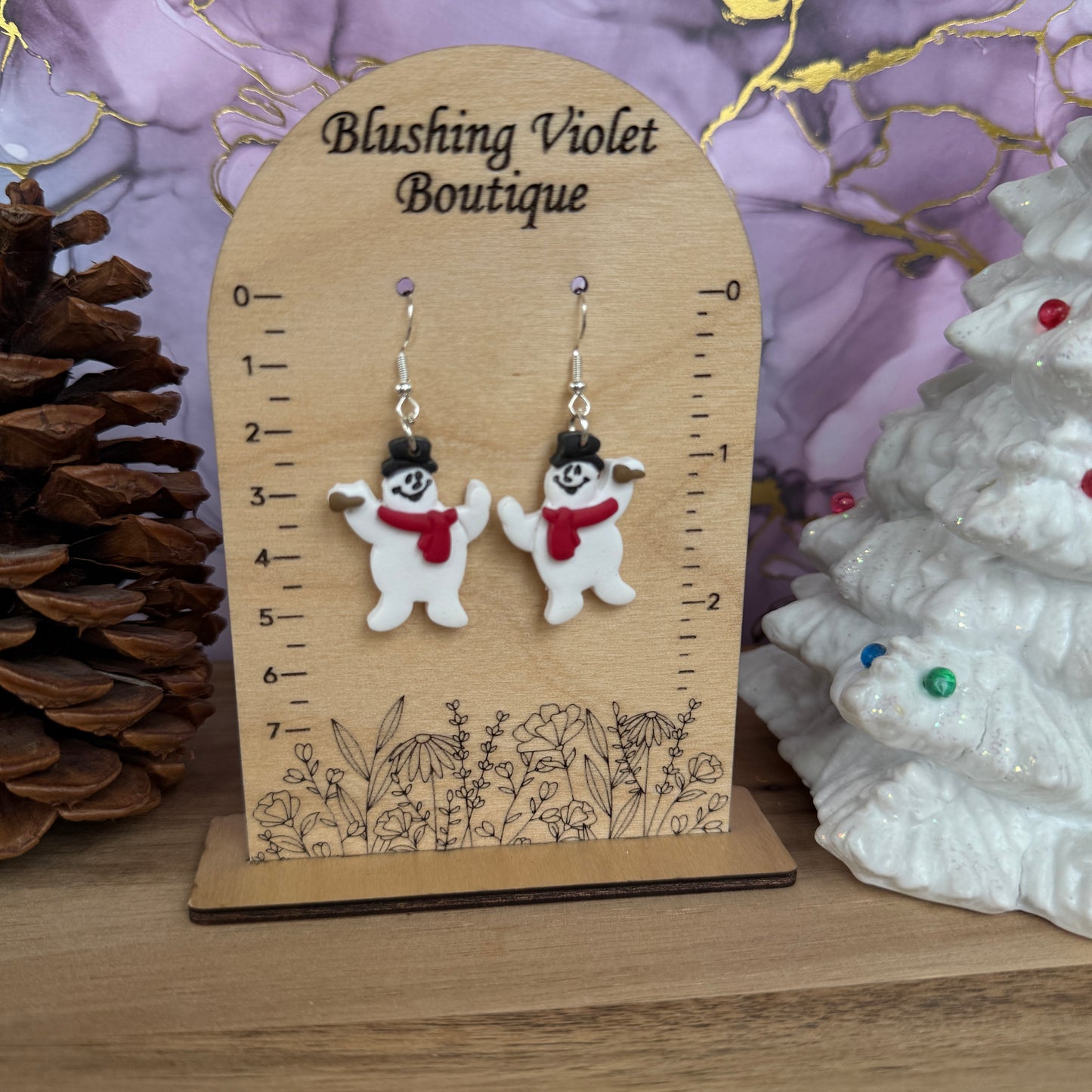 Classic Frosty Clay earring