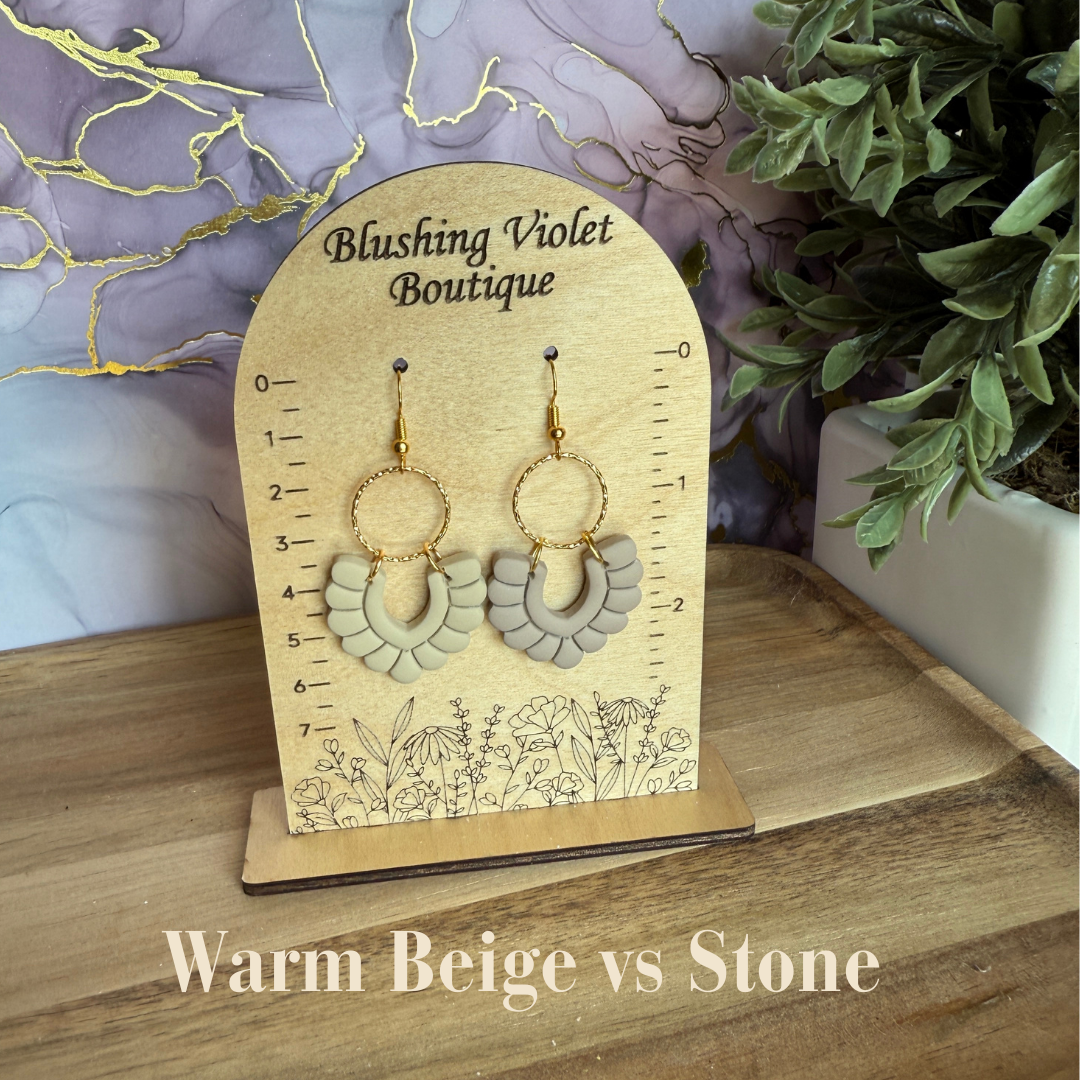 Willow Drop Clay earring