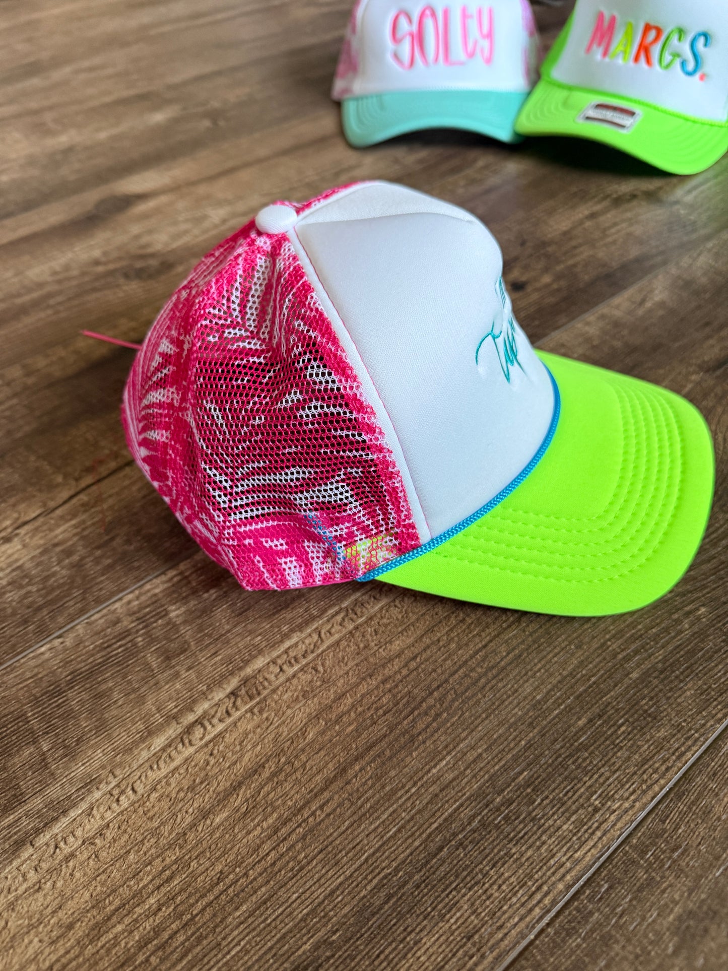 READY TO SHIP Tanned & Tipsy foam trucker hat