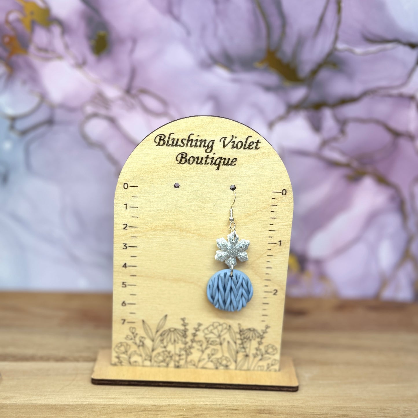 Winter Blues ❄️Dangles❄️ collection Clay earring