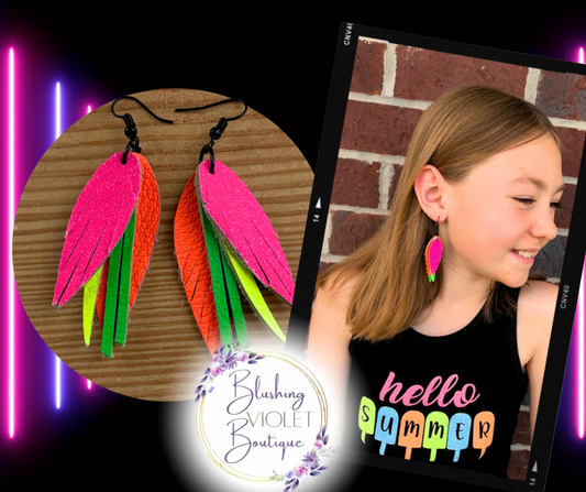 Neon feathers