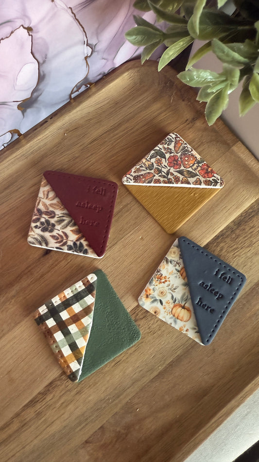 Fall Clay bookmarks
