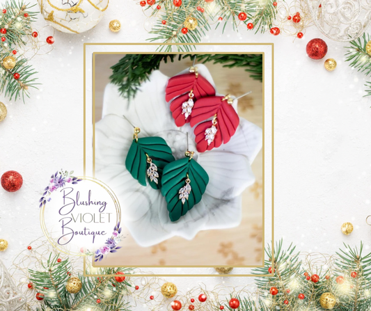 Festive & fancy clay earrings