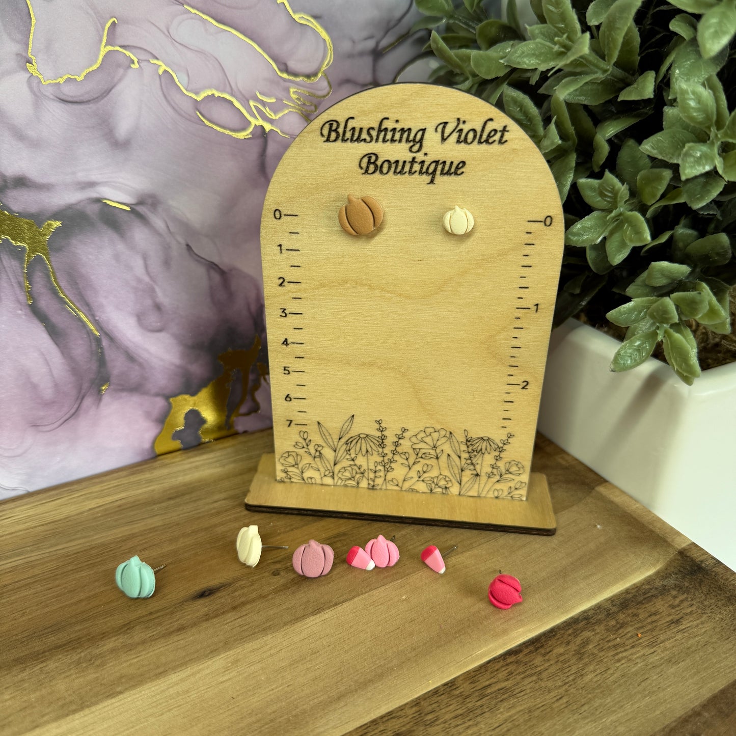 Halloween Stud clay earrings