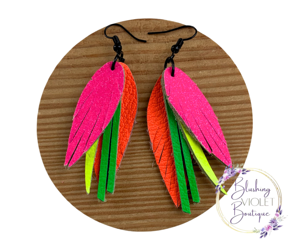 Neon feathers