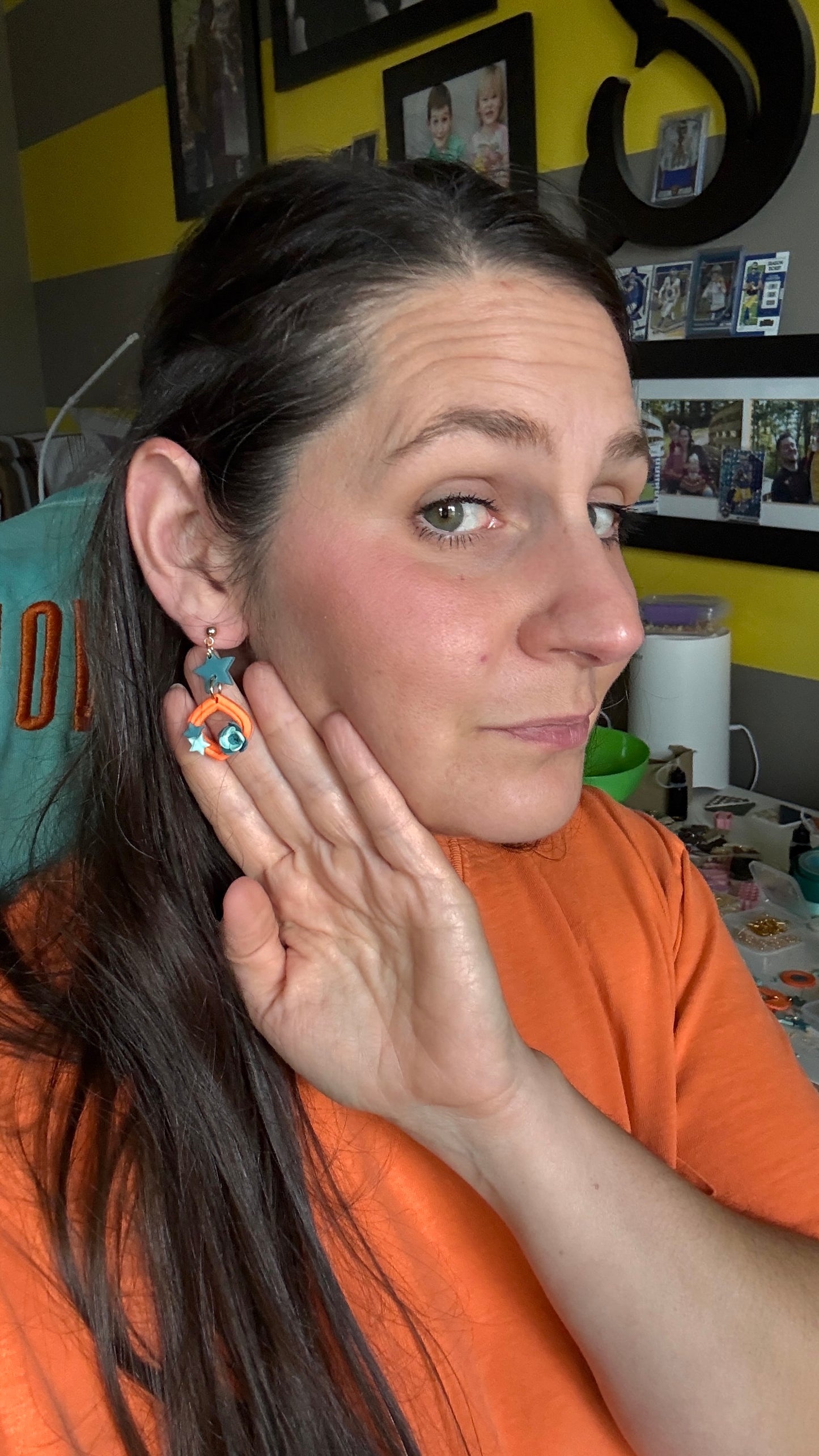 Show Girl Clay earrings