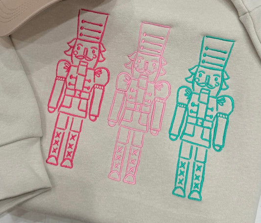 Nutcracker embroidery sweatshirts-YOUTH/TODDLER