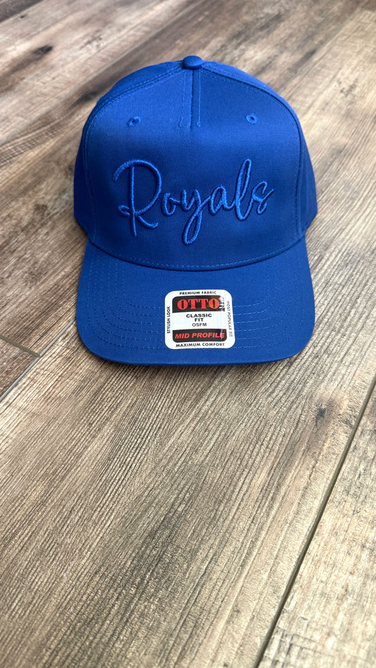 Royals puff canvas structured hat
