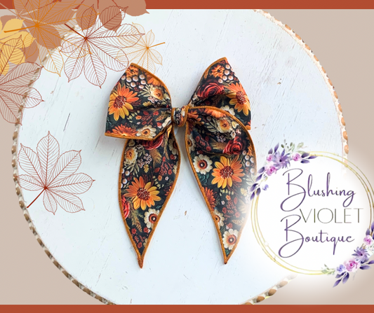 Fall florals hair accessories