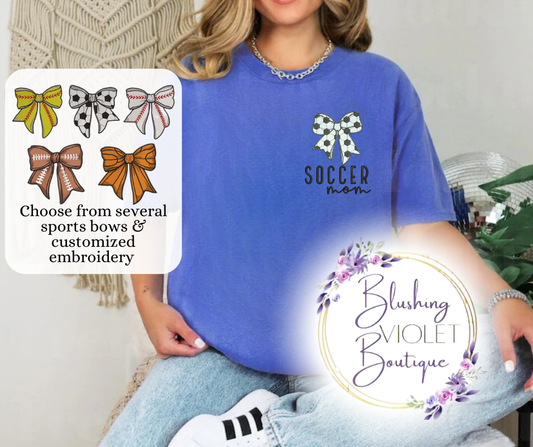 Trendy Sports Fans embroidered tops