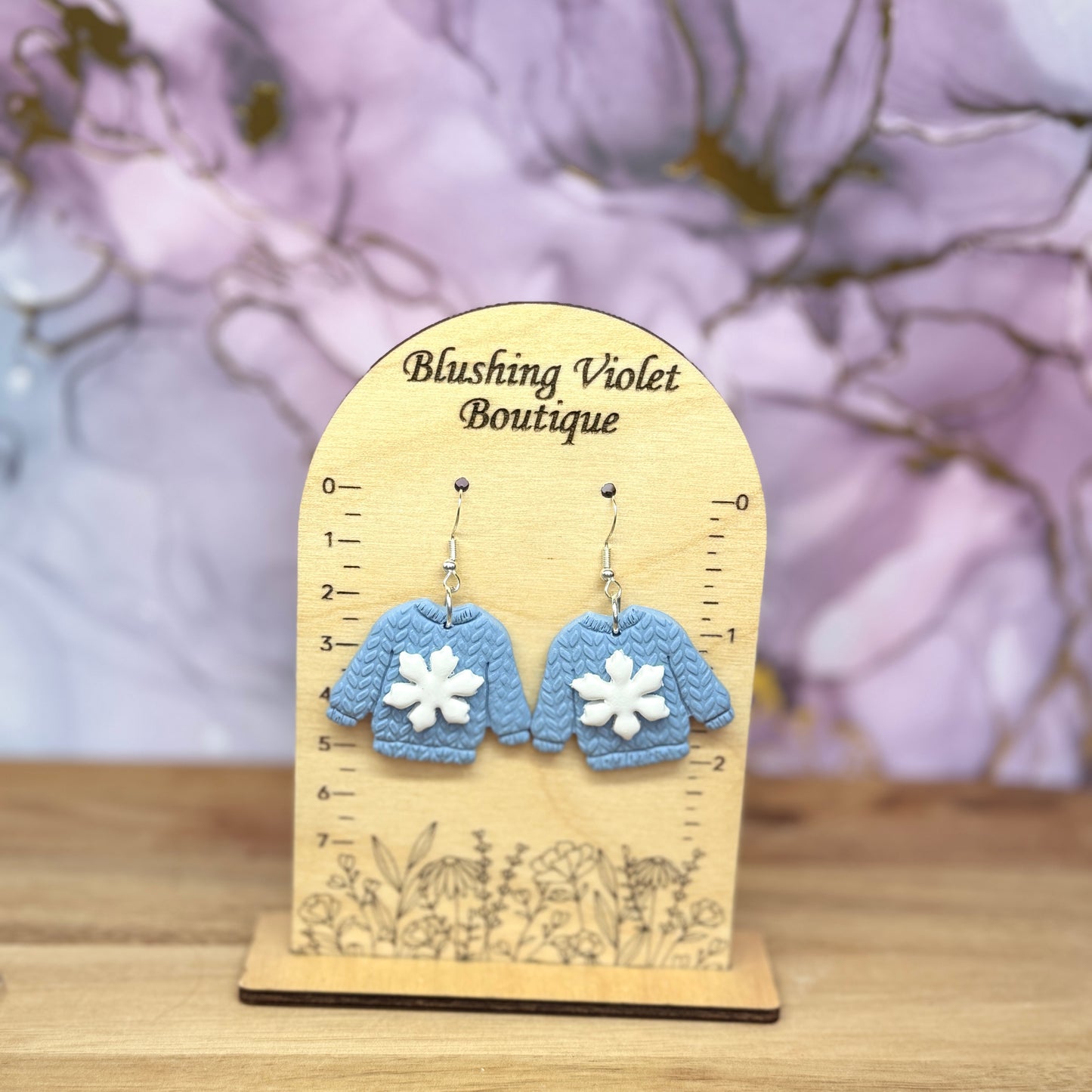 Winter Blues ❄️Dangles❄️ collection Clay earring