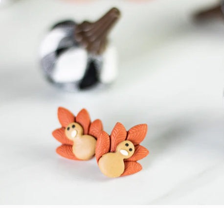 Thankful clay earrings