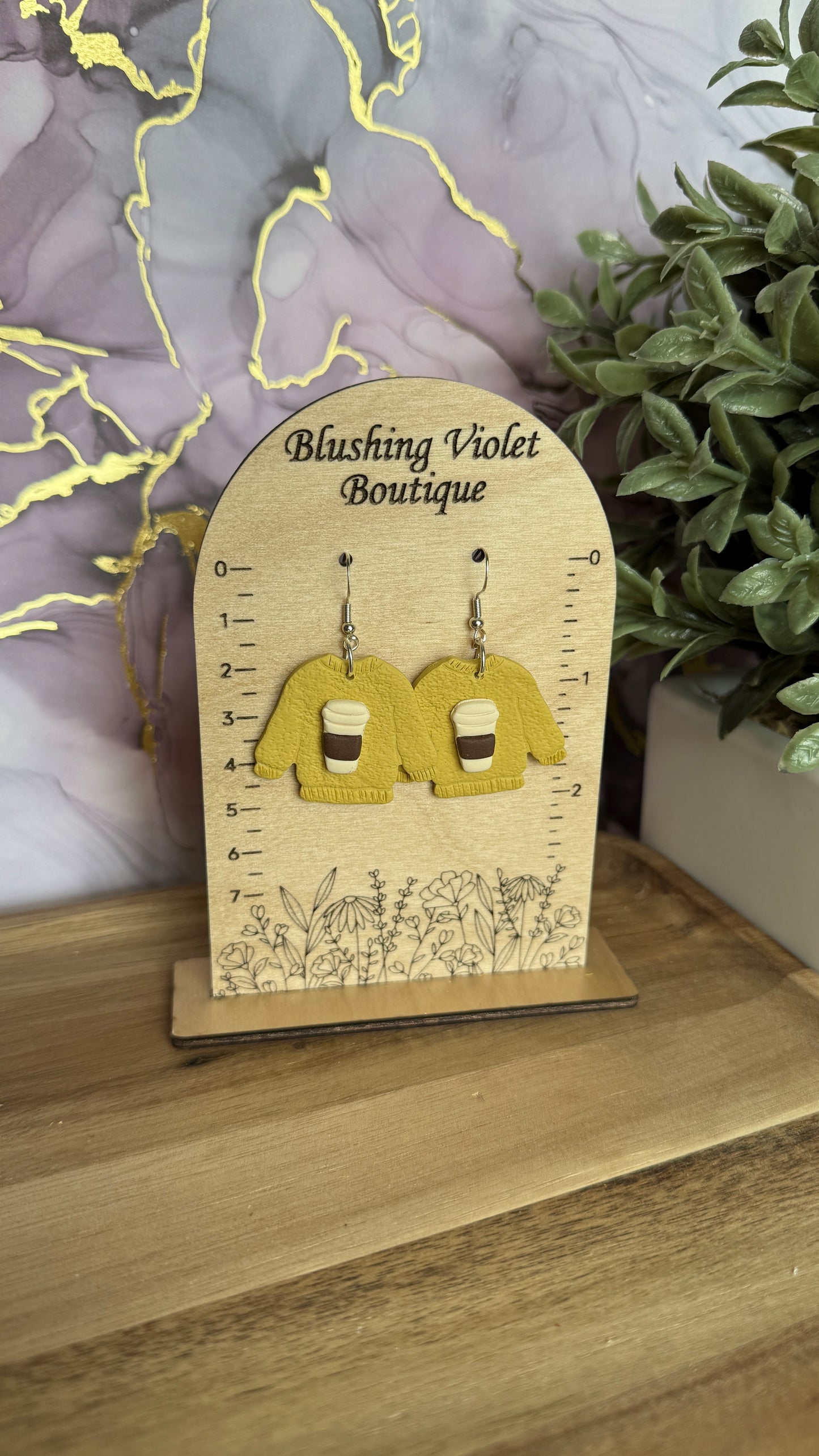 Sweater Weather Collection Dangles Clay earring