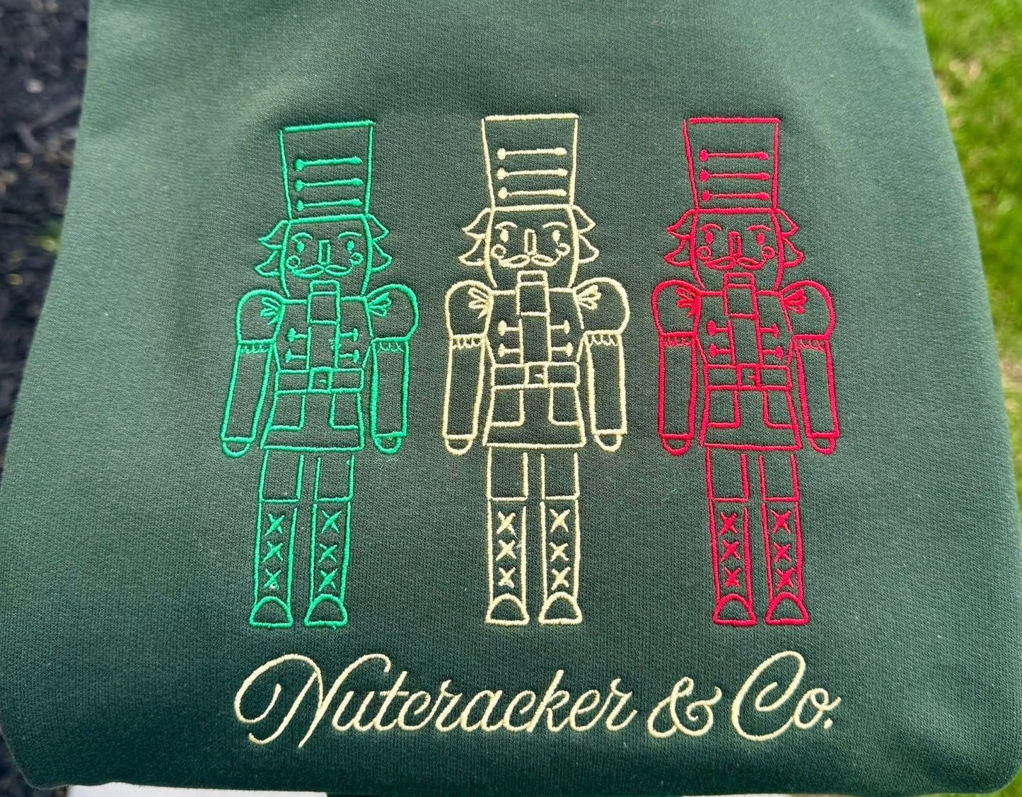 Nutcracker embroidery sweatshirts-YOUTH/TODDLER