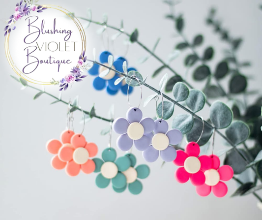 Preppy Flower Dangles