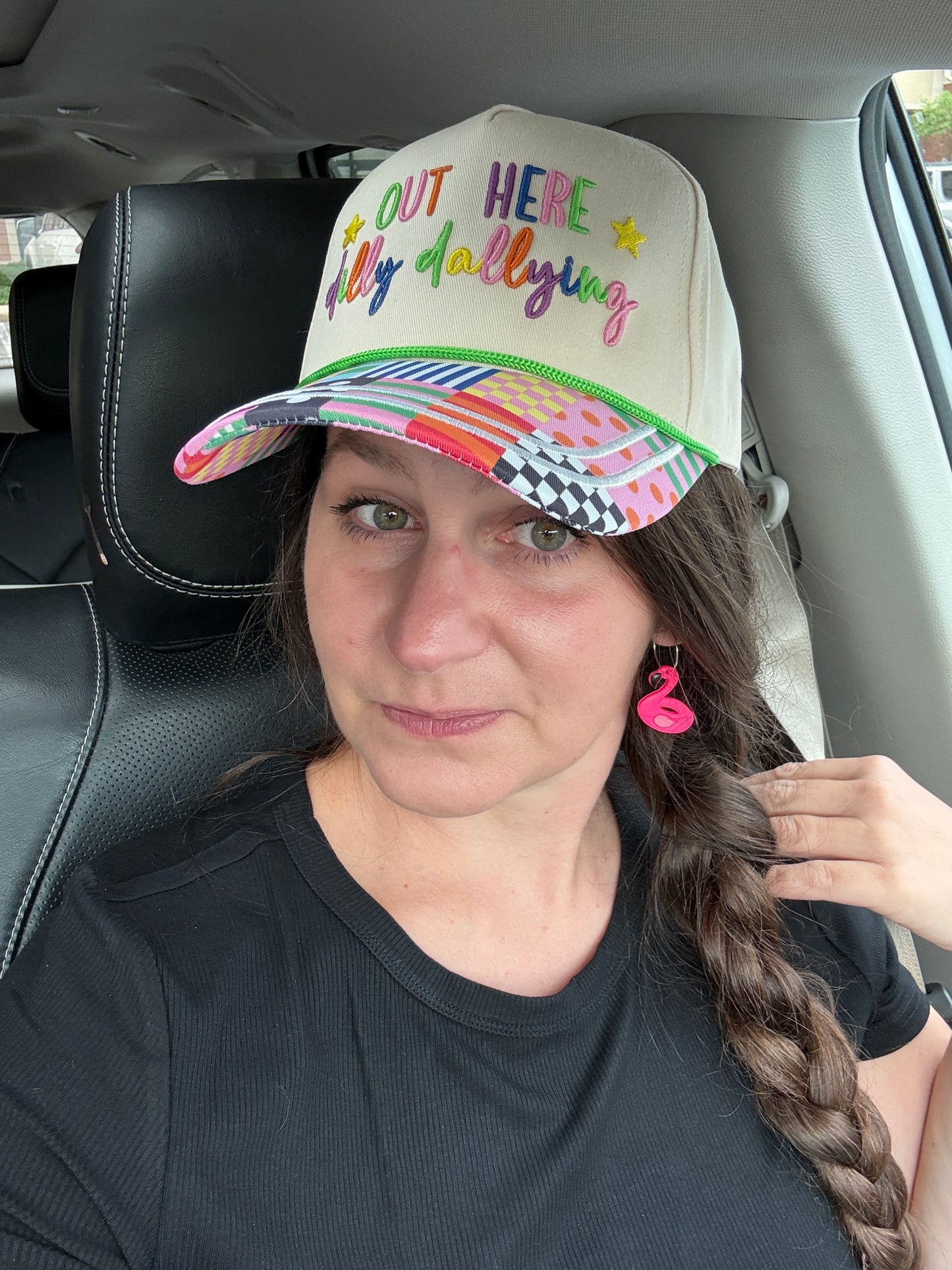READY TO SHIP Out here dilly dallying puff structures hat