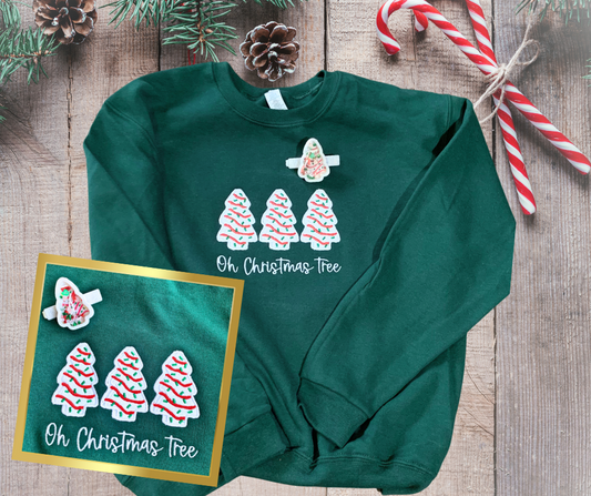 Oh Christmas Tree Embroidered sweater