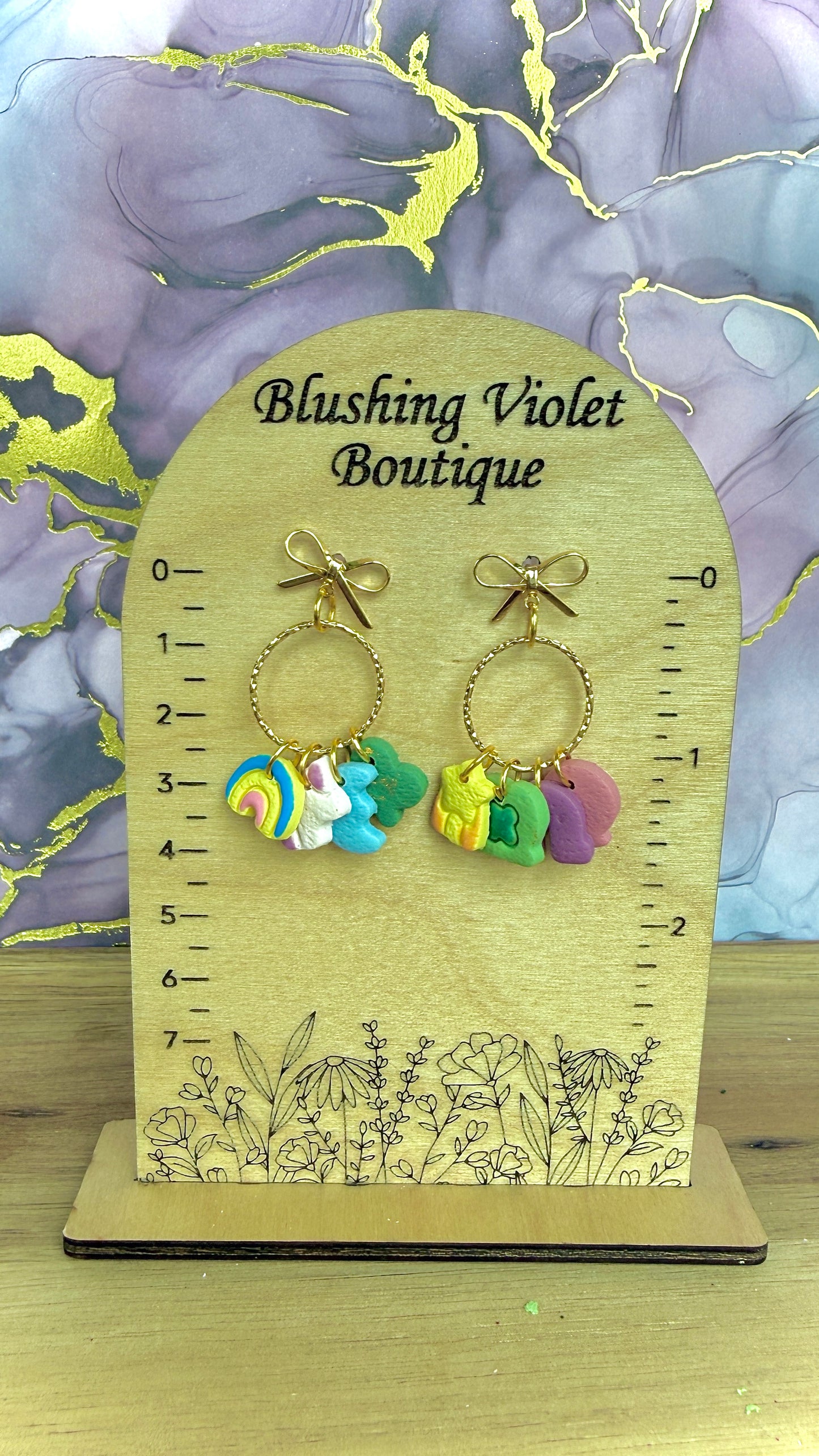 St Patrick’s Day Marshmallow Charm Clay earring