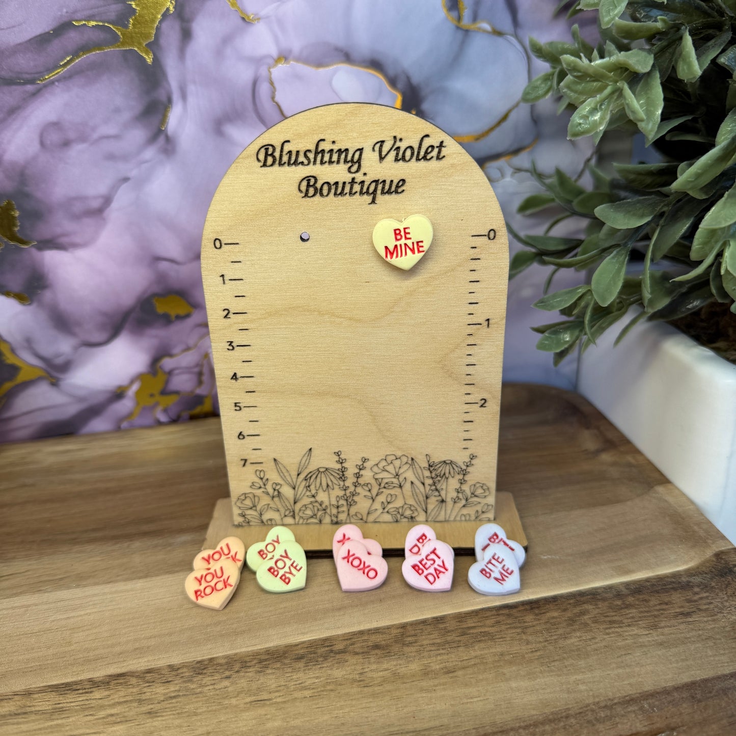 Conversation Heart stud collection Clay earrings