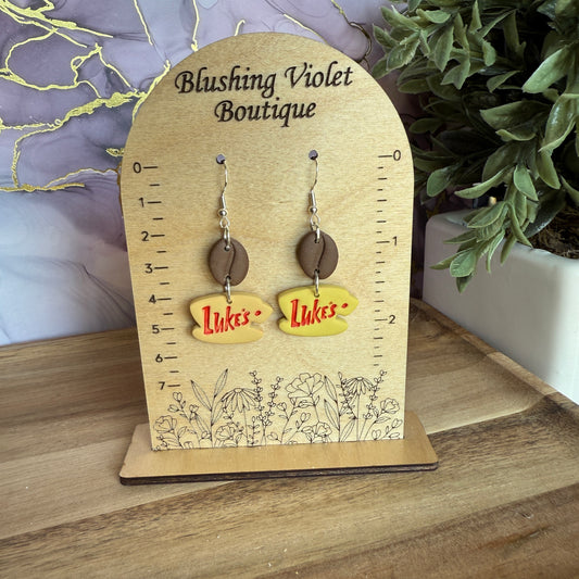 Luke’s coffee Clay earring