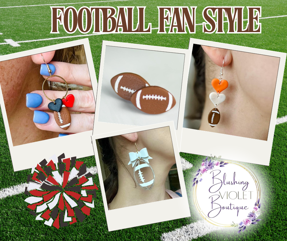 Custom sports team earrings