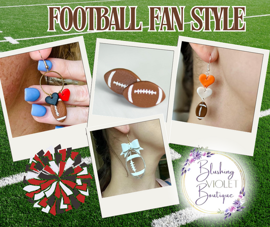 Custom sports team earrings