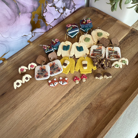 Sweater Weather Collection Dangles Clay earring