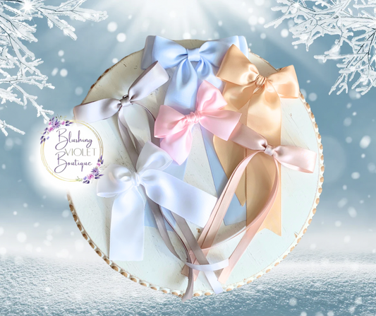 Cozy Couture Satin Bows