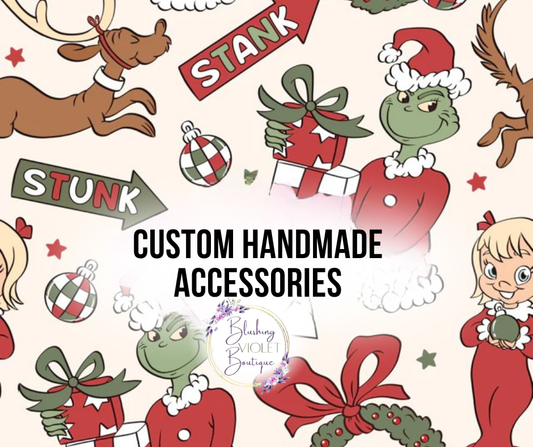 Grouchy guy & friends Holiday hair bows
