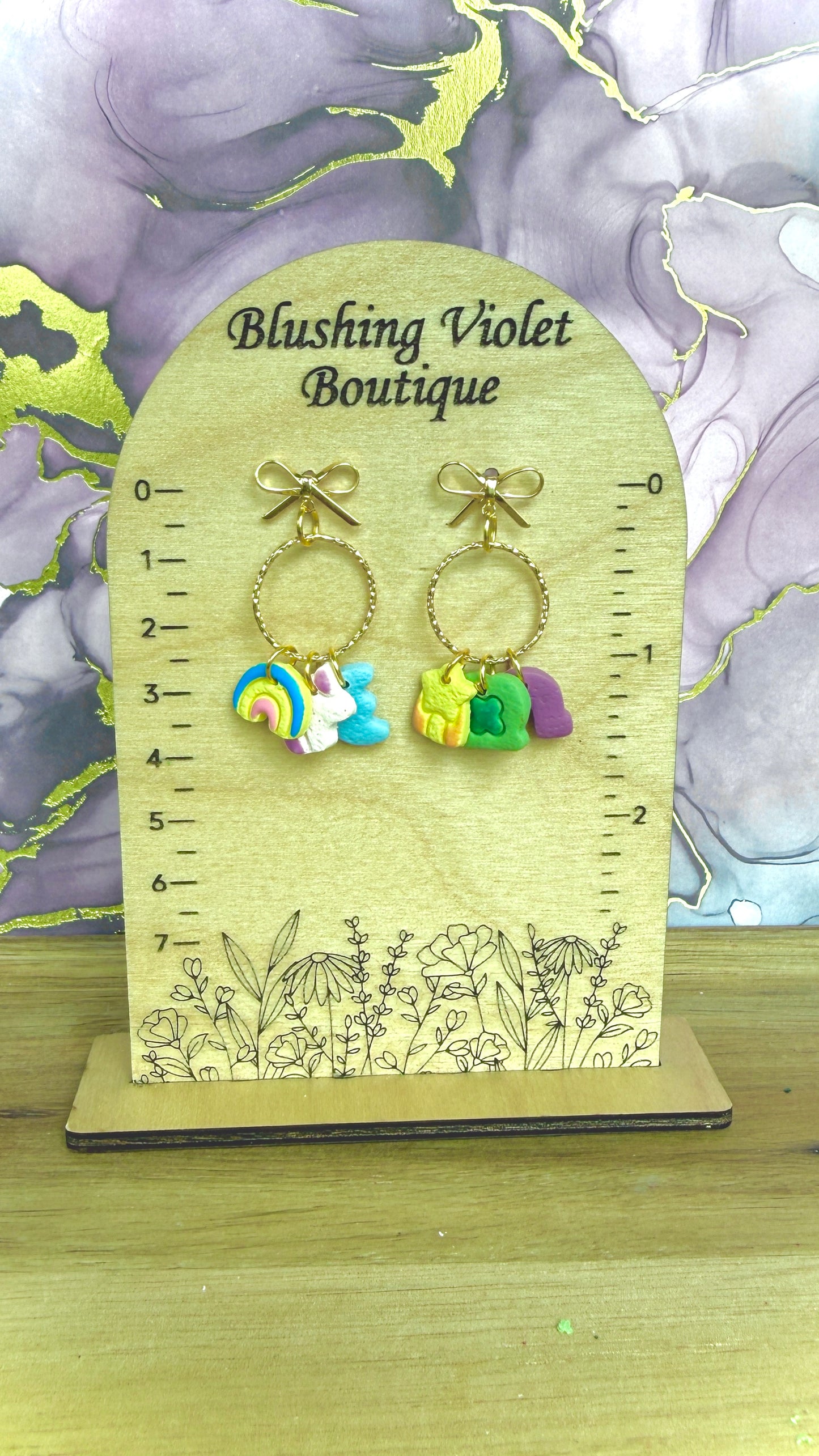St Patrick’s Day Marshmallow Charm Clay earring