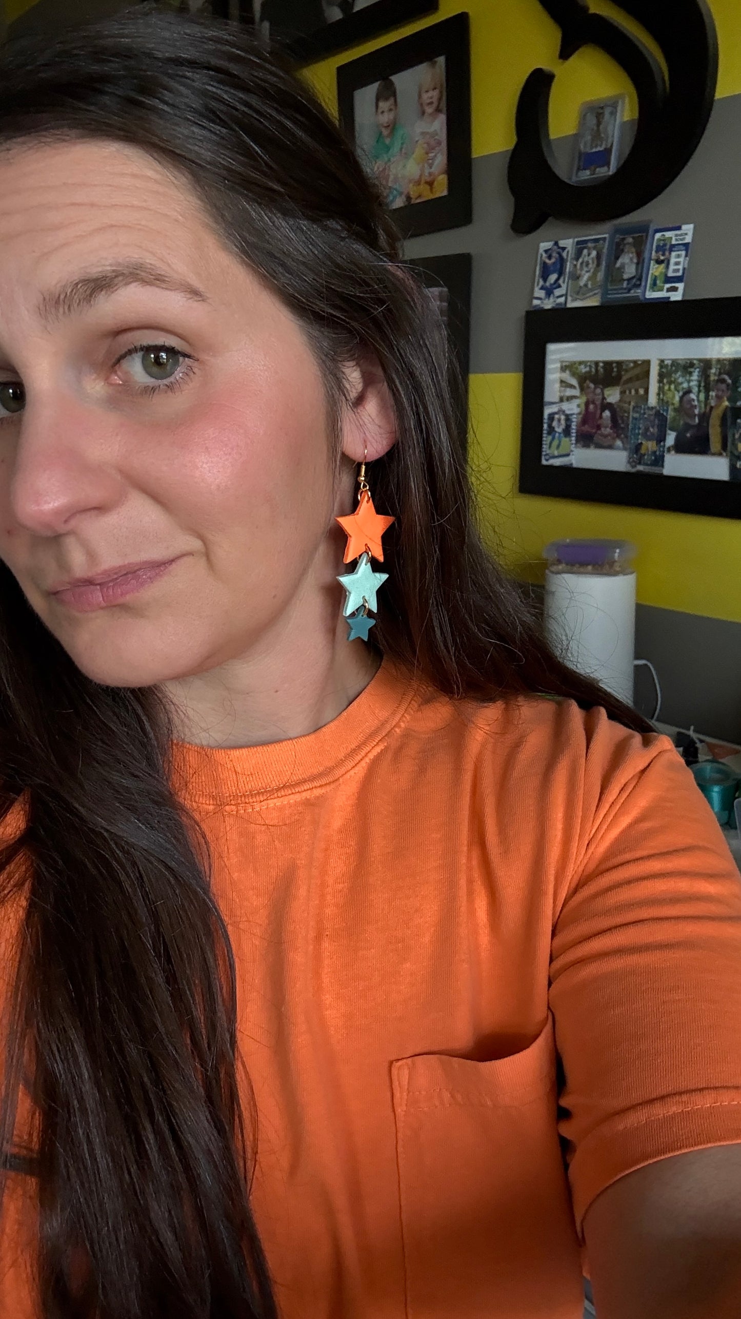 Show Girl Clay earrings