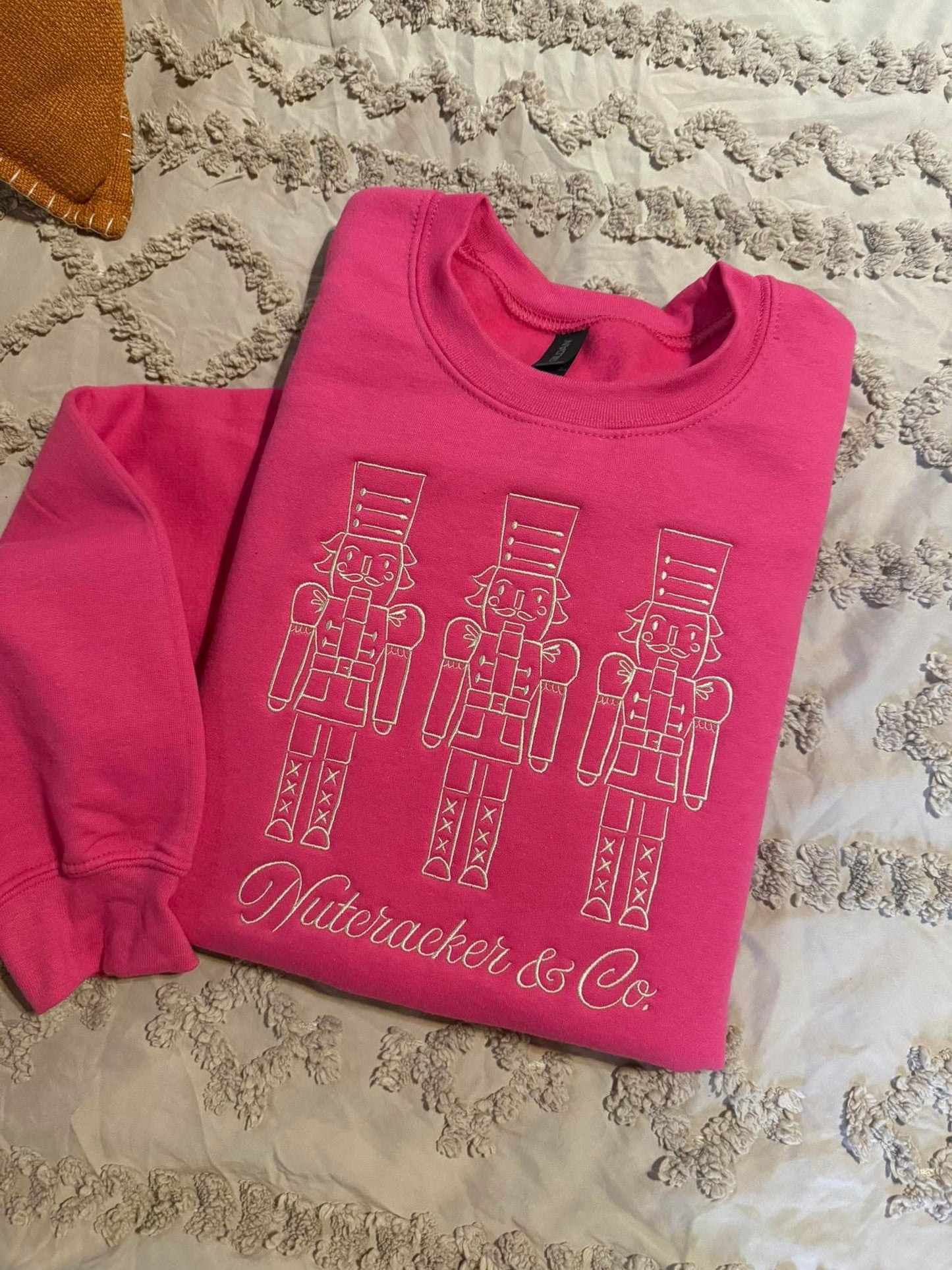 Nutcracker embroidery sweatshirts-YOUTH/TODDLER