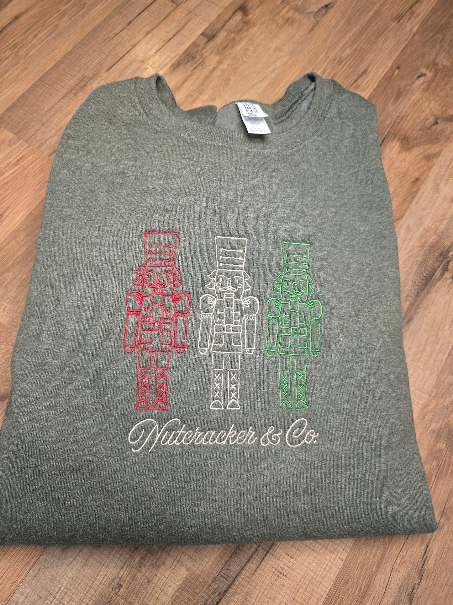 Nutcracker embroidery sweatshirts-YOUTH/TODDLER