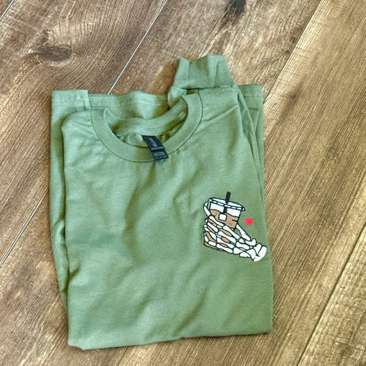 Iced to the Bone Embroidered top