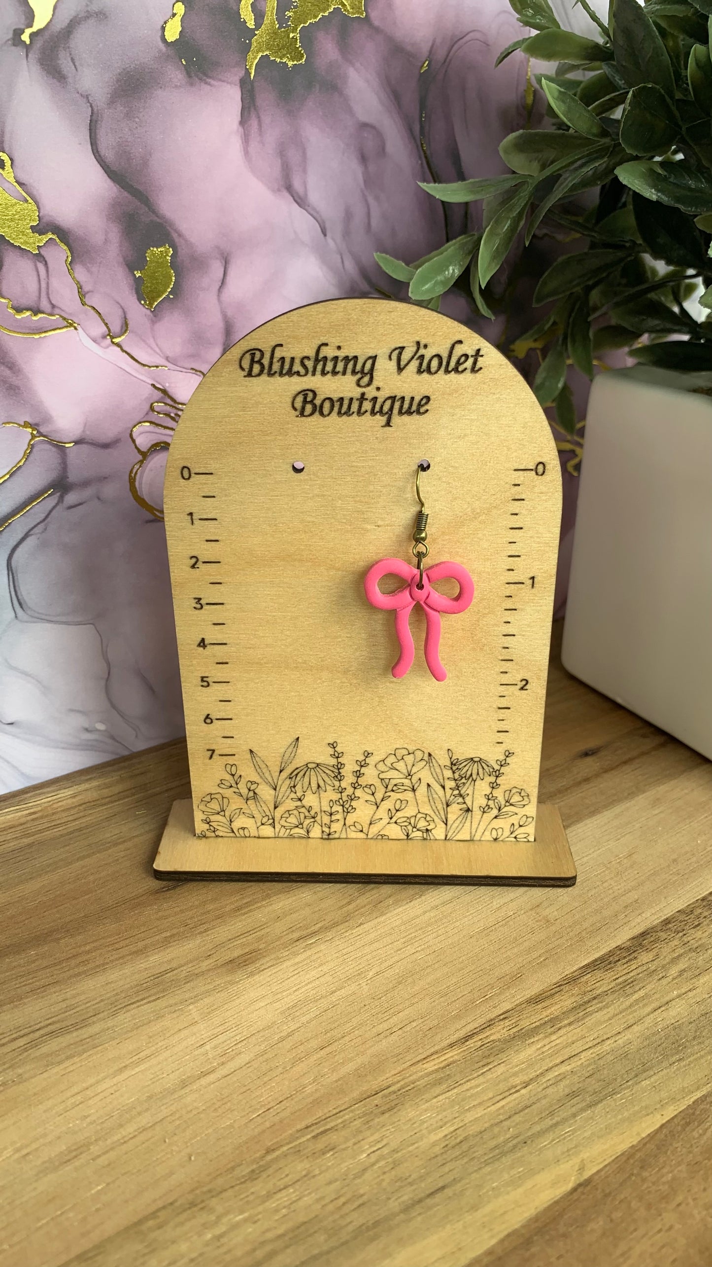 Tropical Dreams bow earrings