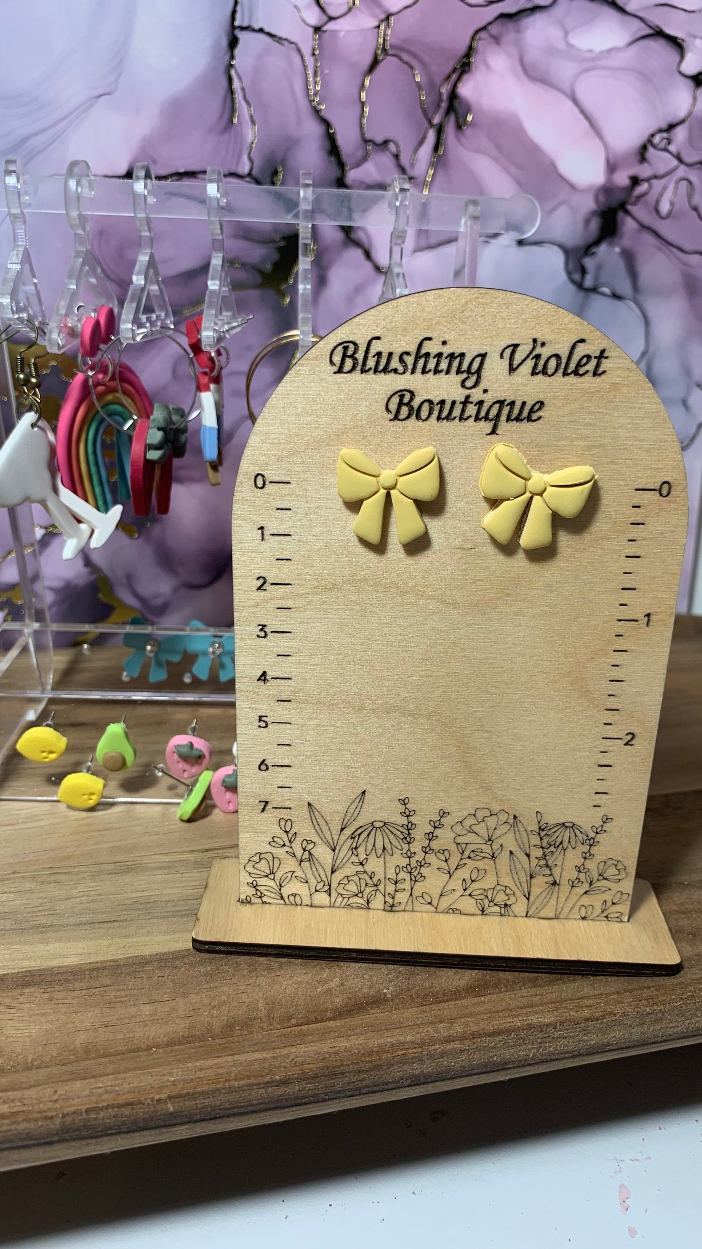 Tropical Dreams bow earrings