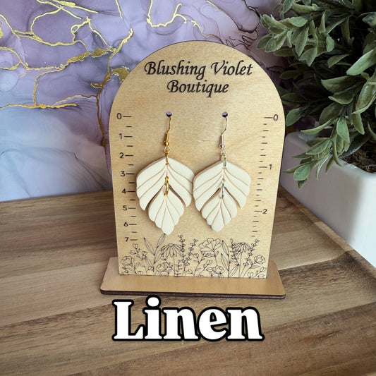 Willow Drop Clay earring