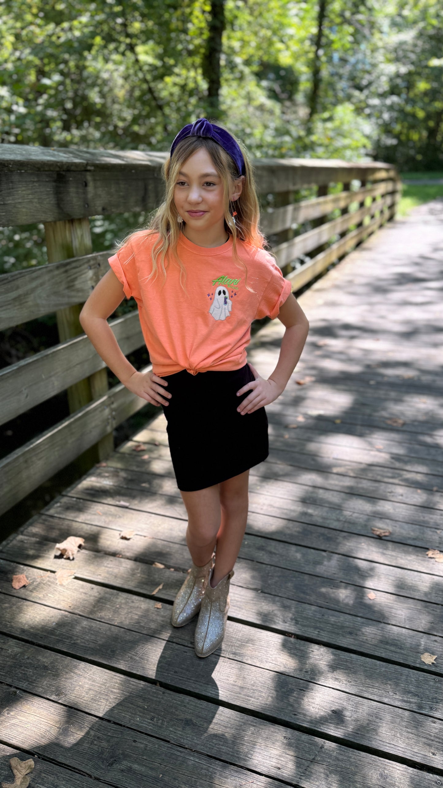Alani Boo Embroidered Tops