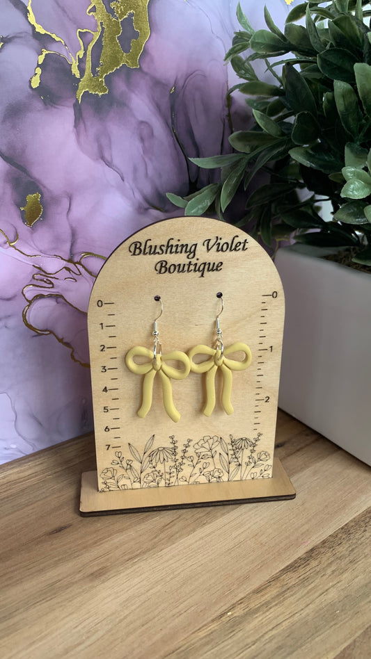 Tropical Dreams bow earrings