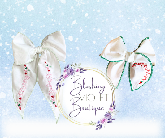 Merry & Bright bows