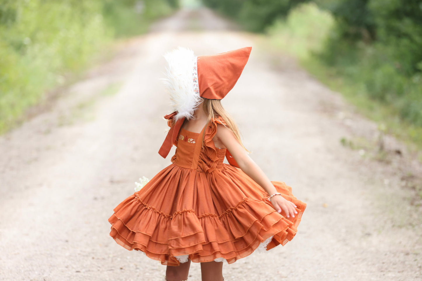 Autumn breeze Reversible Pixie Bonnet