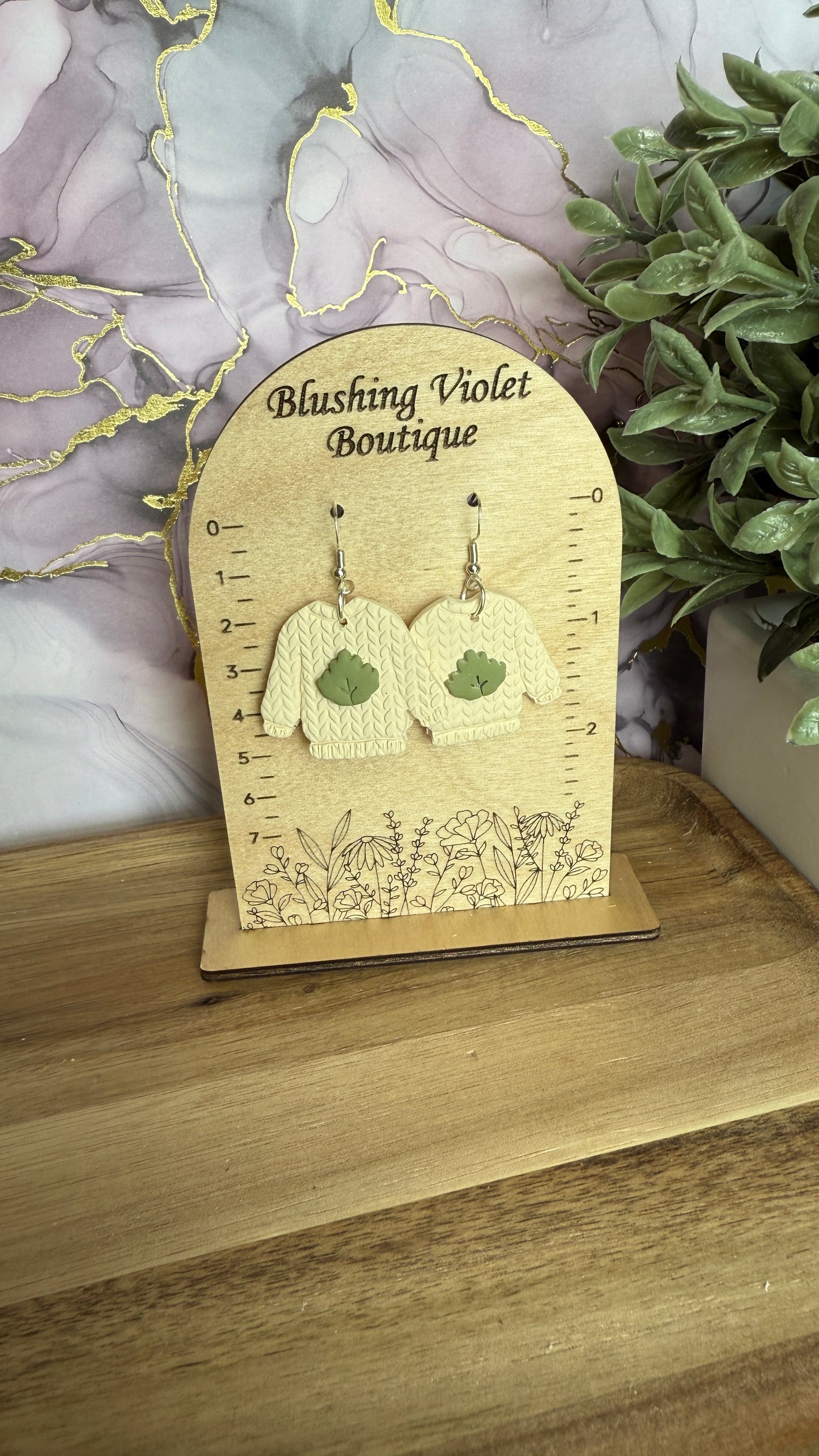 Sweater Weather Collection Dangles Clay earring